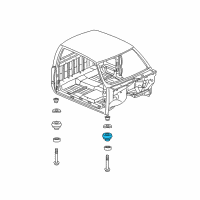 OEM 2009 Chevrolet Silverado 2500 HD Mount Cushion Diagram - 22954779