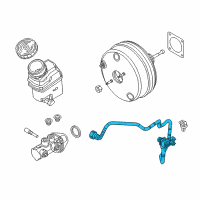 OEM 2020 Ram ProMaster City Hose-Brake Booster Vacuum Diagram - 68340335AA