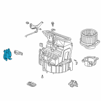 OEM 2005 Acura MDX Motor Assembly, Fresh/Recirculating Diagram - 79350-S0X-A01