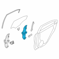 OEM 2013 Kia Rio Regulator Assembly-Rear Door Diagram - 834011W000