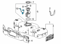 OEM 2021 Chevrolet Suburban Fuel Gauge Sending Unit Diagram - 84816098