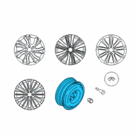 OEM 2022 Infiniti QX80 Aluminum Wheel Diagram - D0300-6GW5A