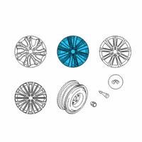 OEM 2021 Infiniti QX80 Aluminum Wheel Diagram - D0C00-6GW5A