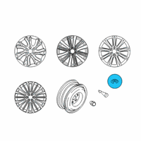 OEM 2022 Infiniti QX80 Ornament-Disc Wheel Diagram - 40342-6GW0A