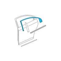 OEM Chevrolet Malibu Upper Molding Diagram - 20803291