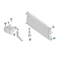 OEM 2019 Lincoln Nautilus Radiator Drain Plug Diagram - DG9Z-8115-A