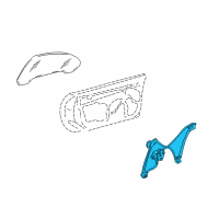 OEM 2006 Cadillac XLR Window Regulator Diagram - 20823059