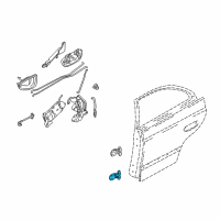 OEM 2005 Hyundai Accent Hinge Assembly-Rear Door Lower, RH Diagram - 79360-25000