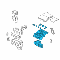 OEM 2001 Acura RL Box Assembly, Main Fuse Diagram - 38250-SZ3-A11