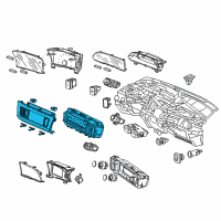 OEM 2012 Honda Civic Control Assy., Auto Air Conditioner *NH1L* (BLACK) Diagram - 79600-TR2-A61ZA