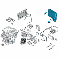 OEM 2021 BMW X7 EVAPORATOR Diagram - 64-11-9-496-918