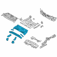 OEM 2014 Kia Forte Koup Panel Assembly-Rear Floor Front Diagram - 65510A7200