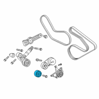 OEM Jeep Wrangler Pulley-Idler Diagram - 5281596AA