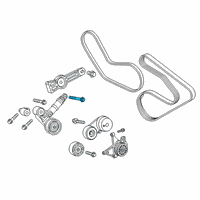 OEM 2019 Ram 1500 Bolt-HEXAGON FLANGE Head Diagram - 6512410AA