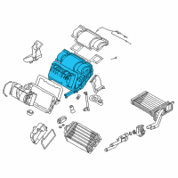 OEM BMW Z8 Empty Housing For Heater/Air Condit.Unit Diagram - 64-11-8-385-271