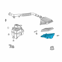 OEM 1998 Honda Civic Case Set, Air Cleaner Diagram - 17240-P2F-A00