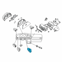 OEM 1998 Nissan Altima Switch Assy-Rear Defogger Diagram - 25350-9E010