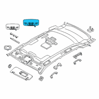 OEM 2020 BMW X3 Interior Reading Light Led Rear Centre Diagram - 63-31-6-848-614