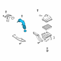 OEM Ford Inlet Hose Diagram - HG9Z-9B659-A