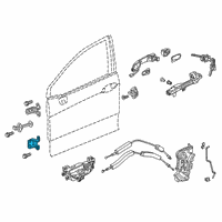 OEM 2018 Honda Clarity Hinge, Right Front Door L Diagram - 67420-TRT-003ZZ