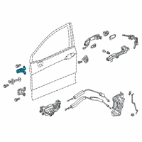 OEM 2018 Honda Clarity Hinge, Left Front Door U Diagram - 67450-TRT-003ZZ