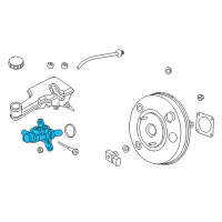 OEM 2017 Lincoln MKZ Master Cylinder Assembly Diagram - DG9Z-2140-N