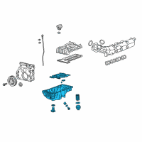 OEM 2019 GMC Terrain Oil Pan Diagram - 55596705