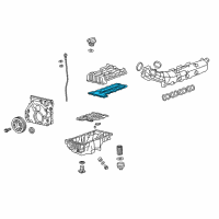 OEM 2019 GMC Terrain Valve Cover Gasket Diagram - 55571587