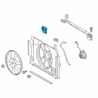 OEM 2014 Toyota Prius C Fan Relay Diagram - 89257-12020