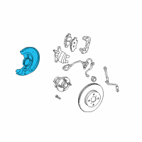 OEM 2003 Toyota MR2 Spyder Splash Shield Diagram - 47781-17050