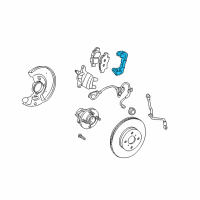 OEM 2001 Toyota MR2 Spyder Caliper Mount Diagram - 47721-52020