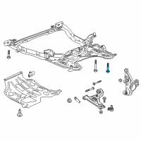 OEM 2018 Chevrolet Sonic Engine Cradle Bolt Diagram - 11571246