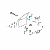 OEM 2010 Cadillac CTS Handle, Outside Diagram - 20806436