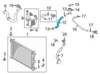 OEM 2022 Lexus UX200 Hose, Water By-Pass Diagram - 16261-24020