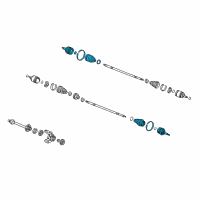 OEM 1999 Honda Accord Cv Joint Set Diagram - 44014-SX0-C62