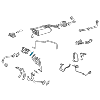 OEM 2022 Lexus RX450h Gasket, EGR Valve Diagram - 25627-31040