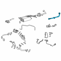 OEM 2017 Toyota Highlander Canister Hose Diagram - 77404-0E050