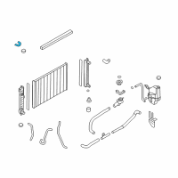 OEM 2005 Nissan Quest Bracket-Radiator Mounting, Upper Diagram - 21542-CA000