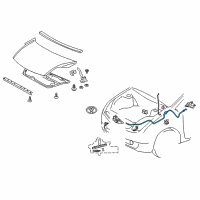 OEM 2009 Toyota Prius Release Cable Diagram - 53630-47030