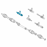 OEM 2017 Hyundai Sonata CV Joint Diagram - 49580C2450