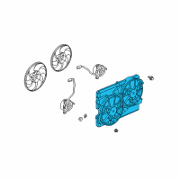 OEM 2010 Saturn Vue Fan Shroud Diagram - 89019138