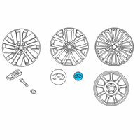 OEM Hyundai Palisade Wheel Hub Cap Assembly Diagram - 52960-S8100