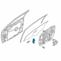 OEM 2017 Hyundai Sonata Channel Assembly-Front Door Rear, L Diagram - 82550-C1000