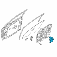 OEM 2018 Hyundai Sonata Motor Assembly-Front Power Window, LH Diagram - 82450-C1010