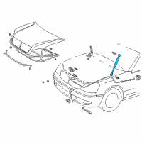 OEM 2005 Lexus LS430 Set,Support Assembly,HOO Diagram - 53440-59115