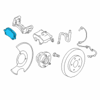 OEM Cadillac ELR Front Pads Diagram - 84233325