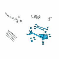 OEM Honda Crosstour Link, FR. Wiper Diagram - 76530-TA0-A01