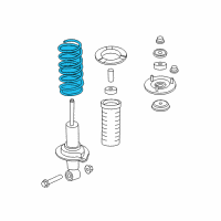 OEM 2015 Infiniti QX80 Front Spring Diagram - 54010-1LA4D