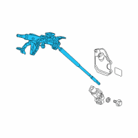 OEM Honda Odyssey Column Assembly, Steering (Driver Side) Diagram - 53200-SHJ-A04