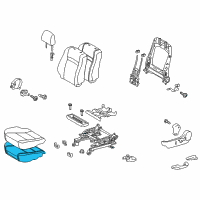 OEM Toyota Camry Seat Cushion Pad Diagram - 71512-06350